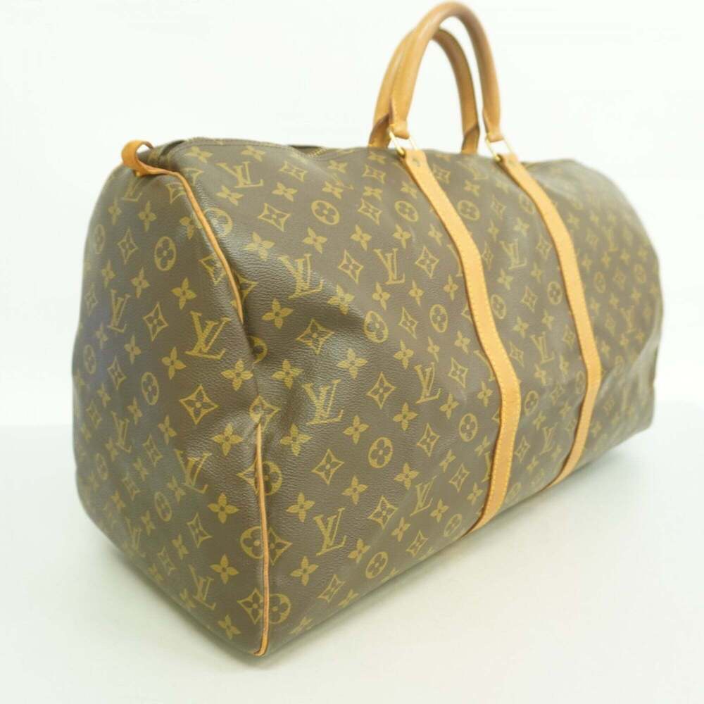 LOUIS VUITTON Brown Monogram Keepall 55 Boston Bag - Picture 2 of 15